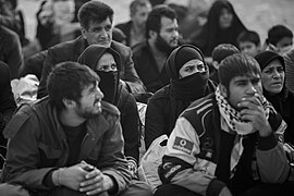 Arba'een In Mehran City 2016 - Iran (Black And White Photography-Mostafa Meraji) اربعین در مهران- ایران- عکس های سیاه و سفید 18.jpg