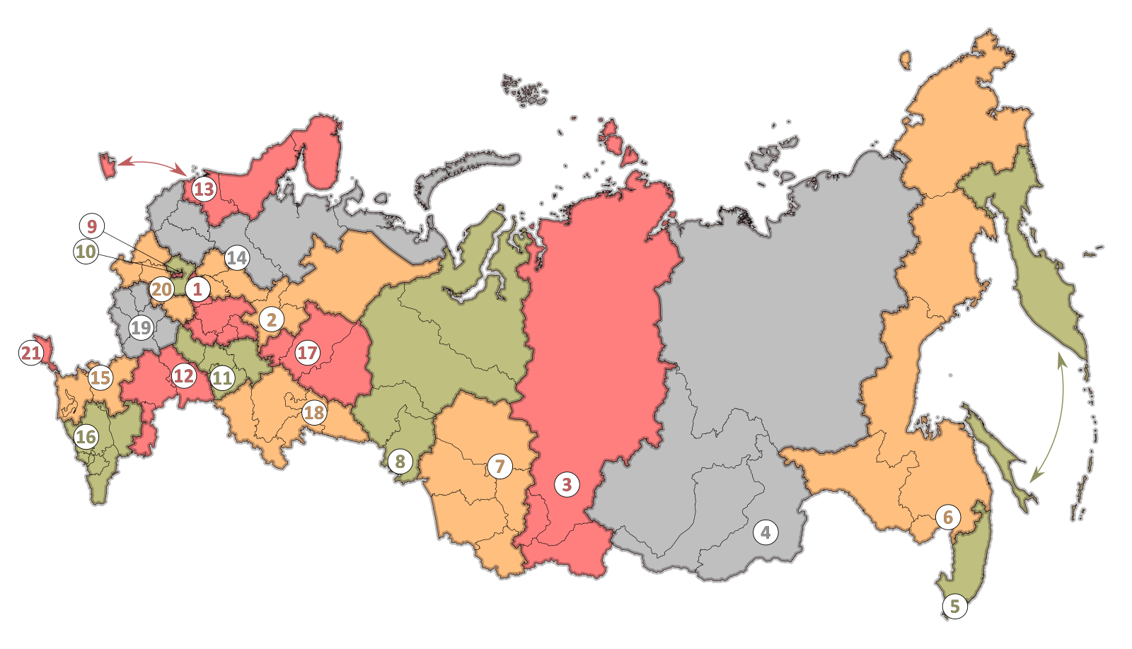 Карта апелляционных судов