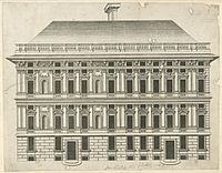 Attributed to Nicolaes Rijckmans (supervised by Peter Paul Rubens). Palazzo della Rovere (57). 1622. engraving. 36.6 × 46.8 cm (14.4 × 18.4 in). Amsterdam, Rijksmuseum Amsterdam.