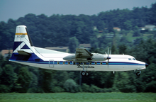 Fokker F-27 der Aviaco, 1983