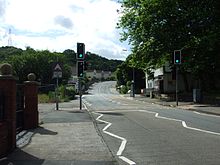 The B4291 passing through in Glais B4291 Glais.JPG