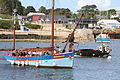 La gabare d'Iroise André-Yvette dans le port de Porscave en Lampaul-Plouarzel 1