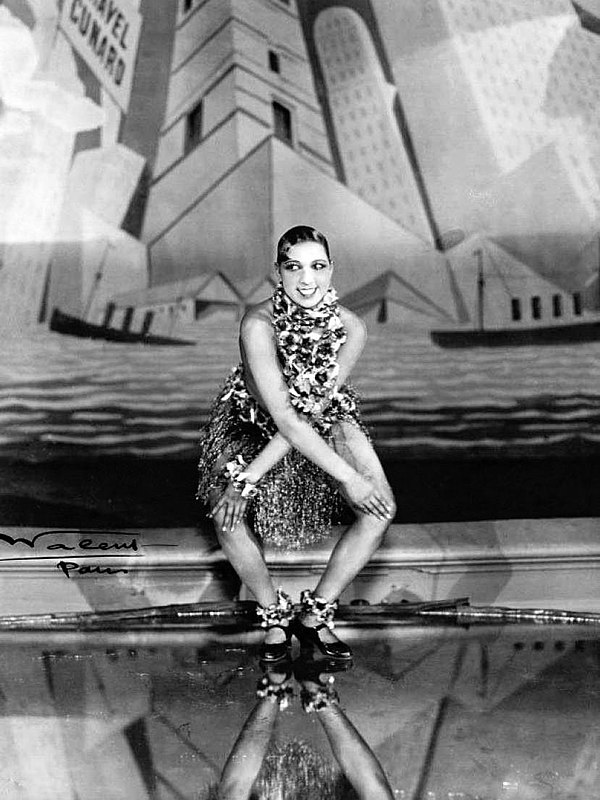 Josephine Baker performing the Charleston at the Folies Bergère, Paris