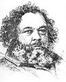 Drawing of Bakunin