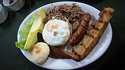 Bandeja paisa from Restaurante Chócolos in Medellín, Colombia