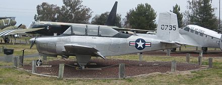 A YT-34 on display at the Castle Air Museum at the former Castle AFB in Atwater, California