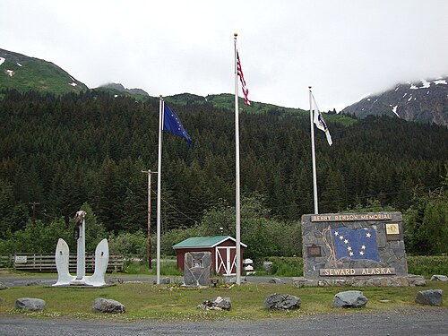 Benny Benson Memorial at Milepost 1.4 of the Seward Highway in Seward, Alaska