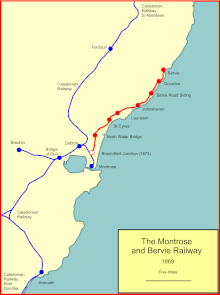 The Montrose and Bervie Railway as built Bervie rly 1869.gif