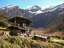 ブータンの農家の住宅