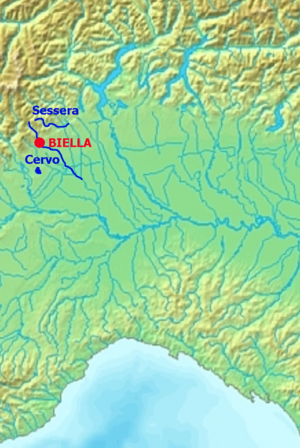 Localisation du Biellois.