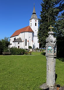 Bildstock an der Pfarrkirche St. Laurentius in Parsberg (Miesbach)