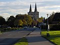 Blik op Xanten, met op de achtergrond de torens van de Dom van Xanten