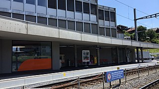 <span class="mw-page-title-main">Bolligen railway station</span> Railway station in Bolligen, Switzerland