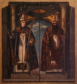 Bonifacio de' Pitati, Święci Augustyn i Apolinary