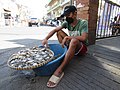 Bulakenyo market vendor with protective masks selling Alimasag Baliwag 02