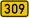 Bundesstraße 309 number.svg