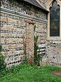 Buttress on the southern end of the medieval Church of Saint Peter and Saint Paul in Milton-next-Gravesend. ([112])