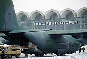 C-130 unloading at Bucharest 1989