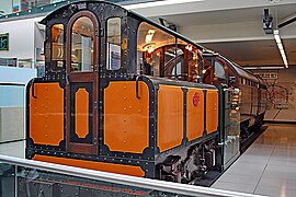 C&SLR electric loco and "padded cell" car