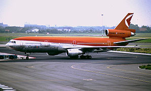 DC-10-30 en Amsterdam-Schiphol en 1988.