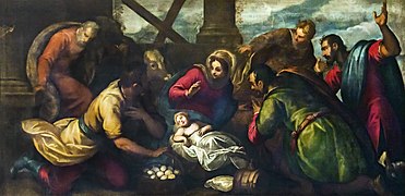 Cappella Giustinian San Francesco della Vigna (Venice). "Virgin and Child with the shepherds" - Antonio Vassilacchi