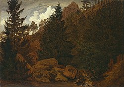 Caspar David Friedrich: Rocks in the Harz mountain
