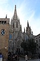 Cathédrale Stes Croix Eulalie façade principale Barcelone 1.jpg