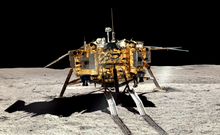 Chang'e 4 lander on the far side of the Moon