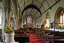 The interior of St Mary's church Cheriton Bishop, interior of St Mary's church - geograph.org.uk - 991647.jpg