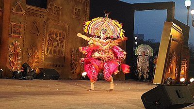 Chhau dance during Aadi Mahotsav 2017 in Delhi P 20171117 172859 01.jpg