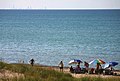 Silhouette of Chicago at the horizon