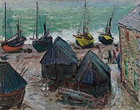 Boats on the Beach at Etretat Claude Monet - Boats on the Beach at Etretat - 1947.95 - Art Institute of Chicago.jpg