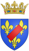 Coat of arms of Louis Auguste de Bourbon, Légitimé de France, Duke of Maine.png
