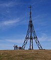 Summit cross on the Gorbea in the Spanish Basque country