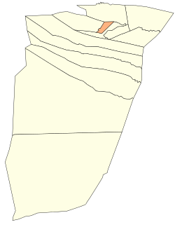 Localização do distrito dentro da província de Ghardaïa