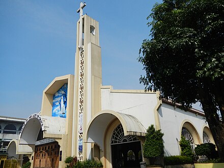 The old facade of the Diocesan Shrine and Parish of Our Lady of Grace of the Diocese of Kalookan.