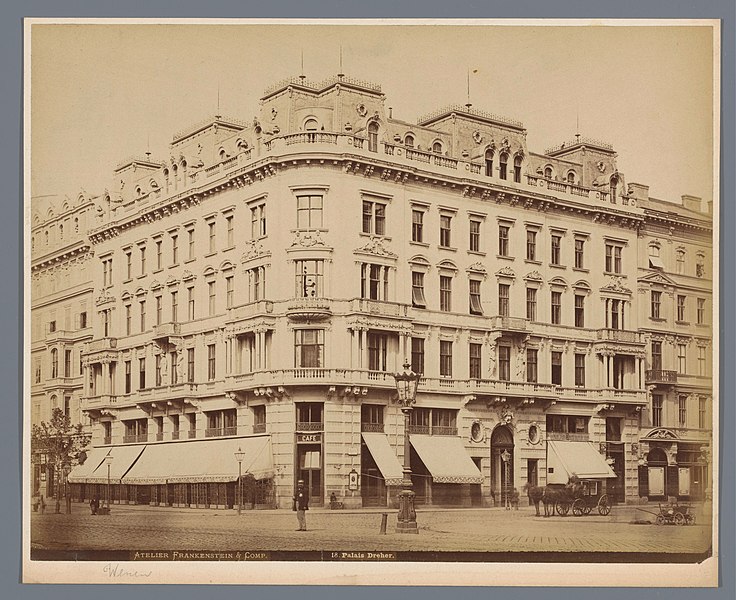 File:Dreher palais aan de Operngasse Palais Dreher (titel op object), RP-F-F02213.jpg