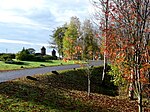 Main path with gate near the A832 motorway