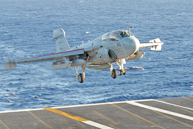 File:EA-6B Prowler about to land.jpg