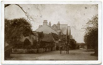Eddington, 1914, just north of Priory House on the east side of Canterbury Road: these buildings still exist Eddington Kent 1914 001.jpg