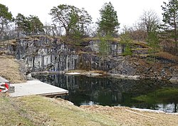 Marmorbrottet, nu badplats