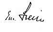 Signature de Eduard von Steiger