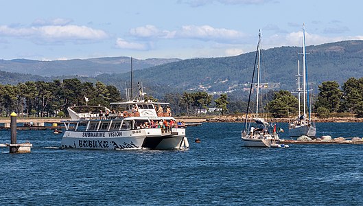 Tour boats in O Grove, Galicia