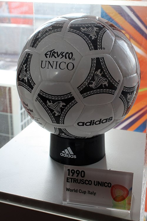 An example of the Adidas Etrusco Unico ball used in the match