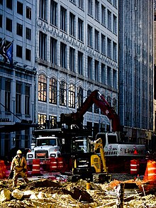 Euclid Avenue during the construction of the Euclid Corridor project Euclid Ave construction.jpg