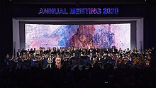 EUYO performing with Marin Alsop at the opening concert of the 2020 World Economic Forum in Davos European Union Youth Orchestra Davos 2020.jpg