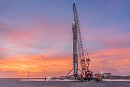 Falcon 9 first stage at LZ-1(two)