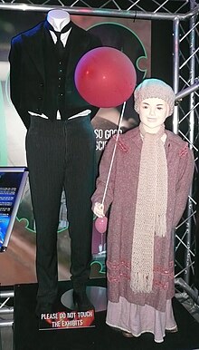 The costumes of Jeremy Baines and Lucy Cartwright, on display at the Doctor Who Experience. Family of Blood (3408798309).jpg