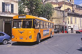 Filobus 1135 a Taggia nel 1988.