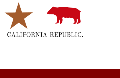 Bear Flag flown by Southern California secessionists